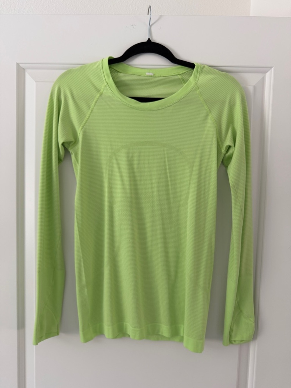 Lululemon Women's Long-Sleeve Performance Top - Neon Green